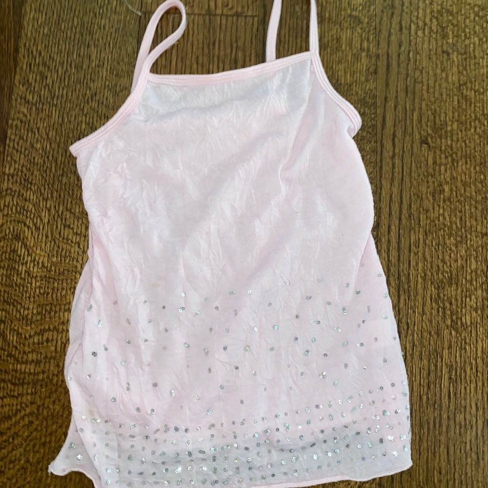 Kids med pink sparkle top